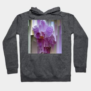 Glitched Purple Orchid Hoodie